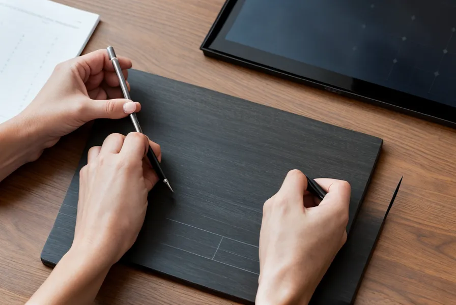 Main avec un stylo désignant la section de câble et les spécifications techniques sur un devis d'installation solaire