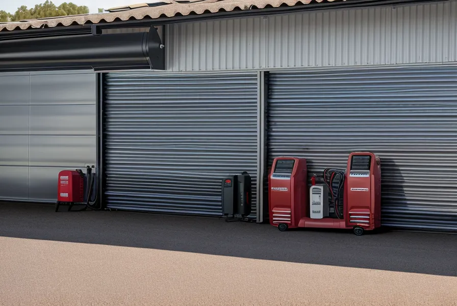 Onduleur photovoltaïque avec radiateurs de refroidissement passif sur un mur de garage, une option qui limite les nuisances sonores
