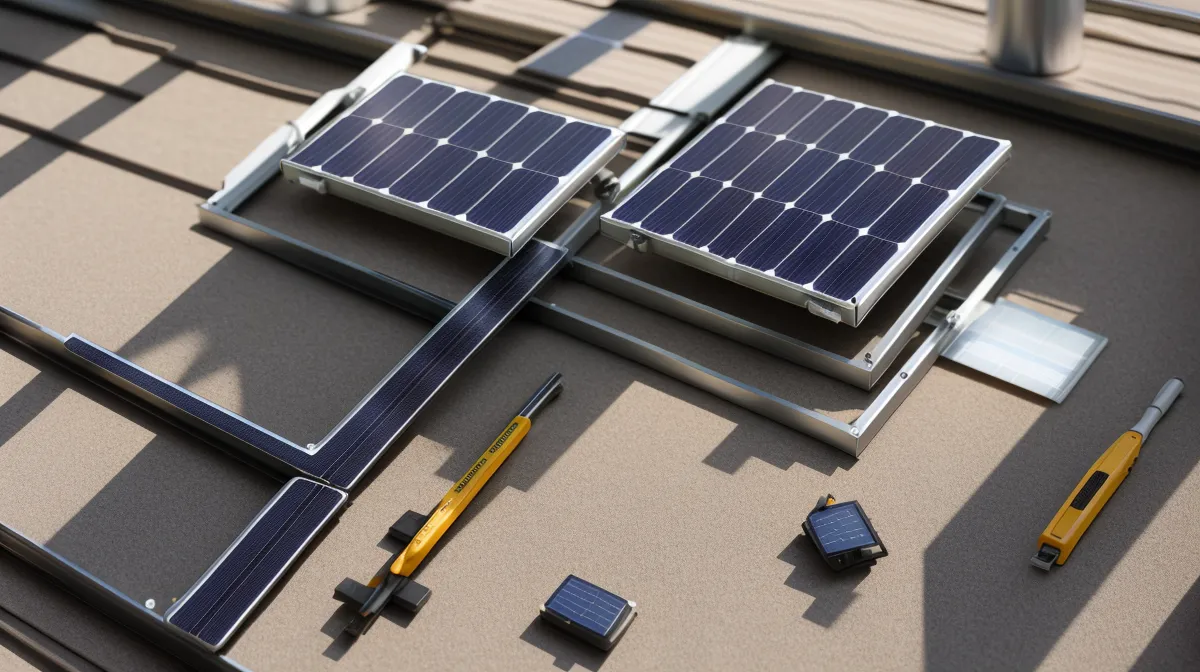 Câblage DC entre panneaux solaires et onduleur, illustrant les pertes en ligne liées à la distance