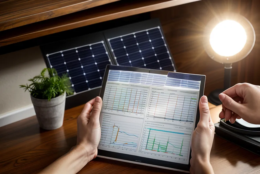 Écran affichant le graphique d'autoconsommation du logiciel Moutens Solar