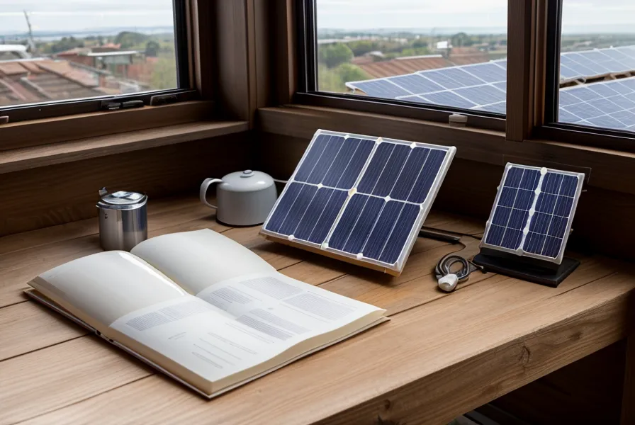 Gros plan d'une main soulignant des données techniques sur une fiche de panneau solaire.
